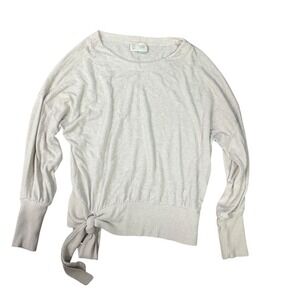Anthropologie Saturday Sunday Beige Knit Sweater Small Cozy Minimalist Aesthetic